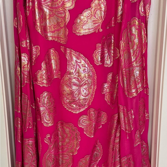 Madelyn Silk Boat Neck Maxie Caftan - Picture 3 of 5